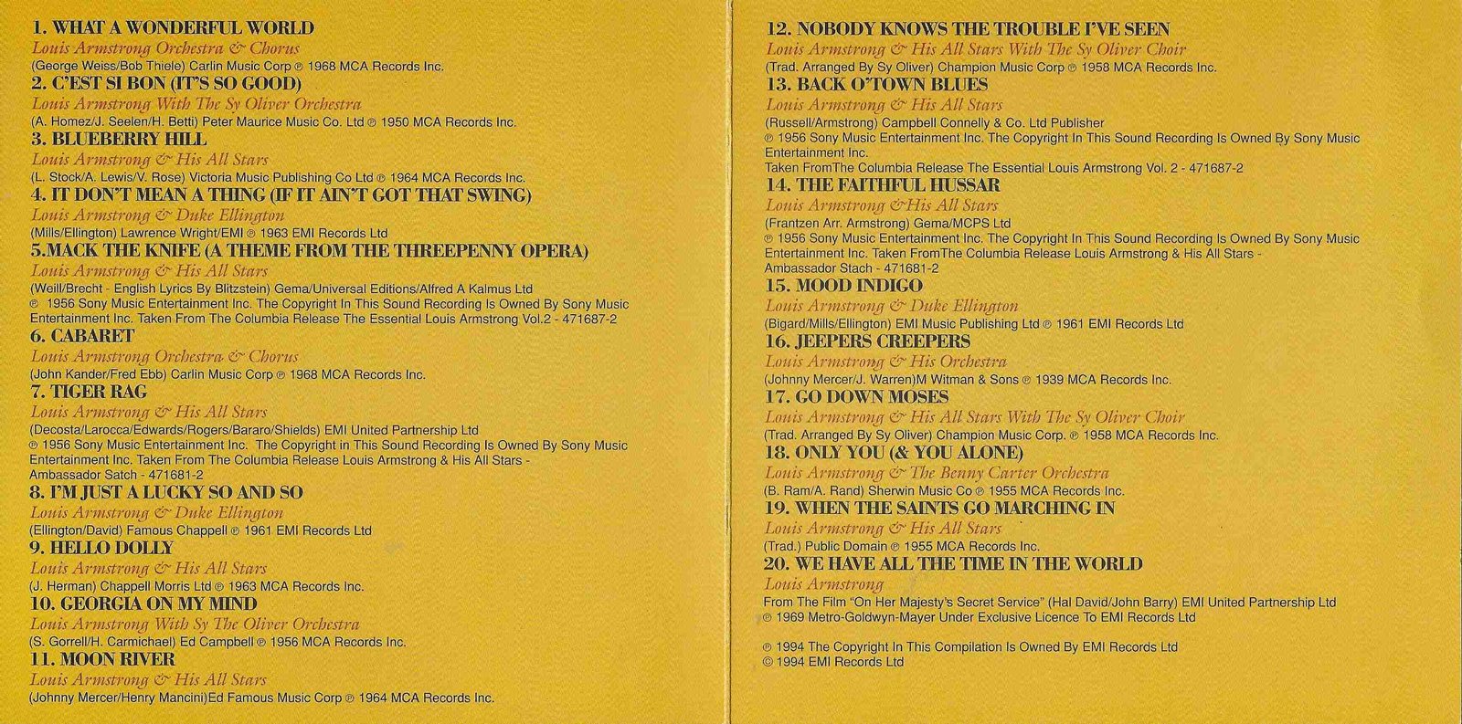 Middle of cover of CDEMTV 89